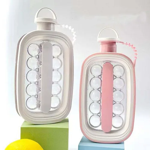 Summer Cool Drink Whisky Food Grade Material Soft And Safe Ice Cube Tray, Silicone Ice Cube Tray And Bins With Lid