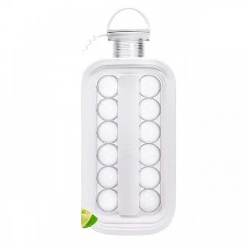 Summer Cool Drink Whisky Food Grade Material Soft And Safe Ice Cube Tray, Silicone Ice Cube Tray And Bins With Lid