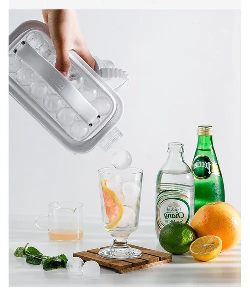 Summer Cool Drink Whisky Food Grade Material Soft And Safe Ice Cube Tray, Silicone Ice Cube Tray And Bins With Lid