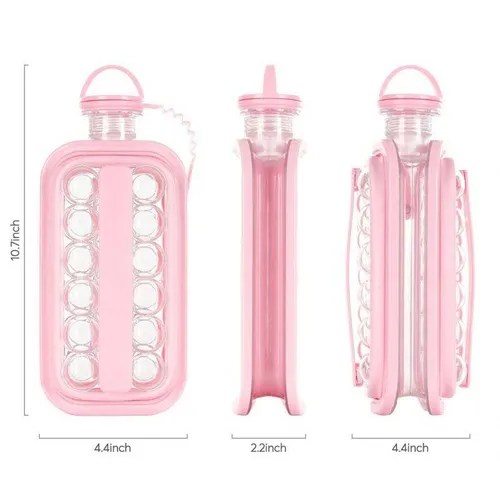 Summer Cool Drink Whisky Food Grade Material Soft And Safe Ice Cube Tray, Silicone Ice Cube Tray And Bins With Lid