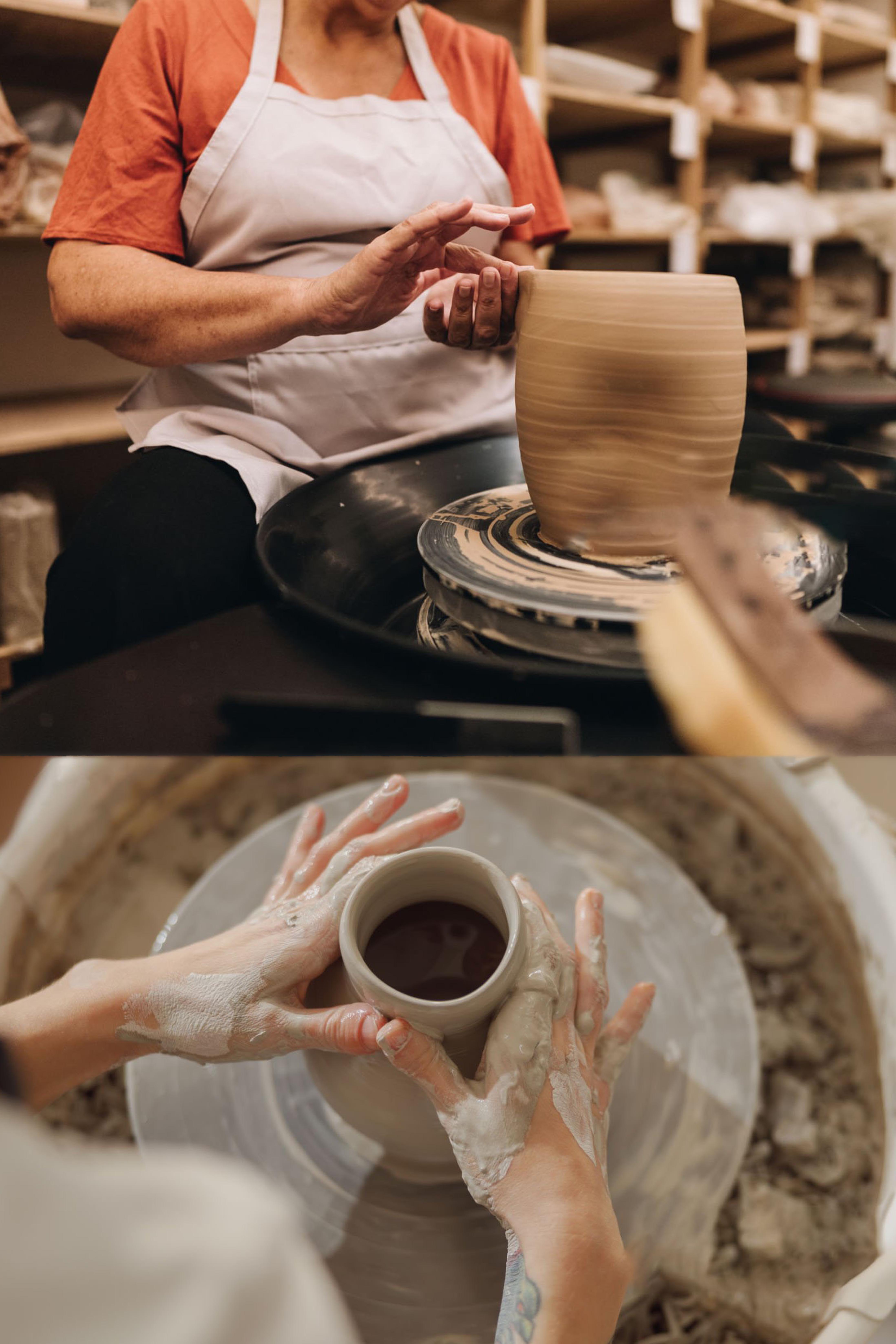 Ceramic vase production process