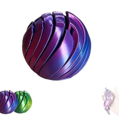 Slime Ball Fidget Toy: 3D Printed Stress Relief Toy, Transformable Design, TikTok Bestseller