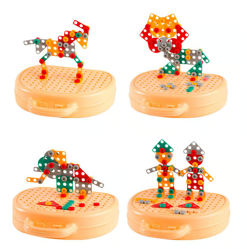 Kids' Educational Building Tool Kit: Electric Screwdriver for Screwing & Repair Play