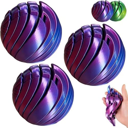 Slime Ball Fidget Toy: 3D Printed Stress Relief Toy, Transformable Design, TikTok Bestseller