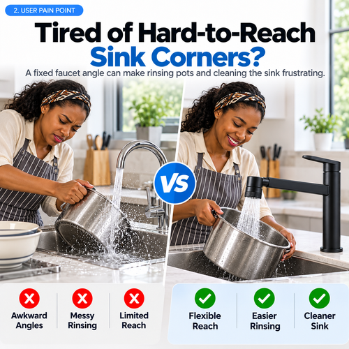 🔥HOT SALE🔥 COD！  Swivel Faucet   Nairobi Stock |48H Dispatch |COD Orders are dispatched within 48 hours from our  Nairobi warehouse. Delivery takes 1–3 working days.