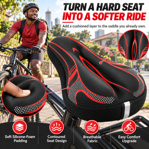 🔥HOT SALE🔥 COD！Bicycle Seat Cover  Nairobi Stock |48H Dispatch |COD Orders are dispatched within 48 hours from our  Nairobi warehouse. Delivery takes 1–3 working days.