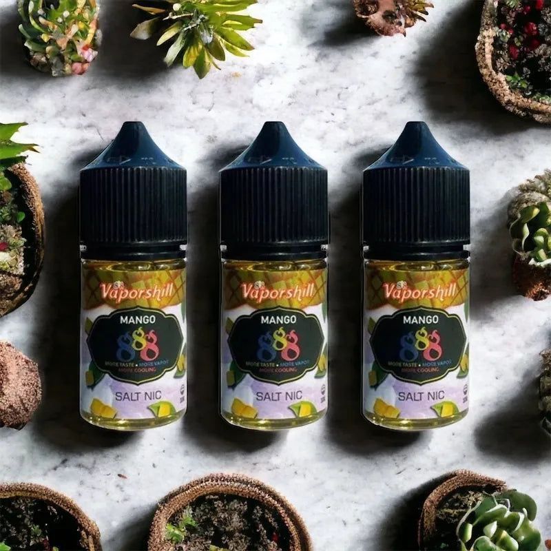 馬來西亞888芒果鹽煙油 買五送一 芒果風味 30ml 35mg 正品