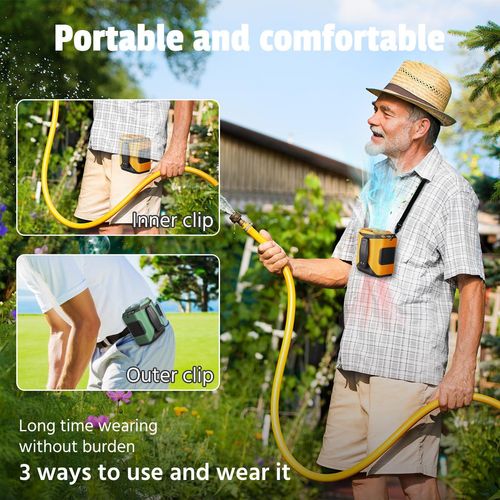 Portable Cooling Fan with LED Light