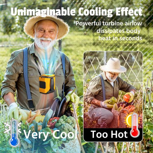 Portable Cooling Fan with LED Light
