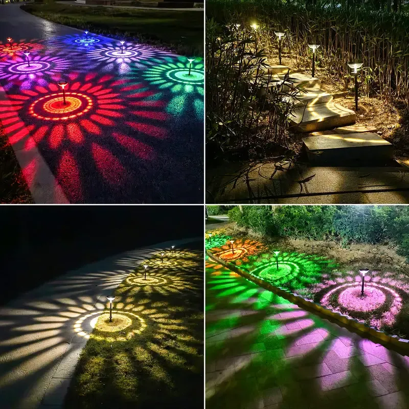 Solar-powered outdoor garden light, waterproof