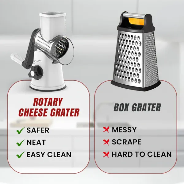 Multifunctional Manual Rotary Grater & Chopper 🚀🥕