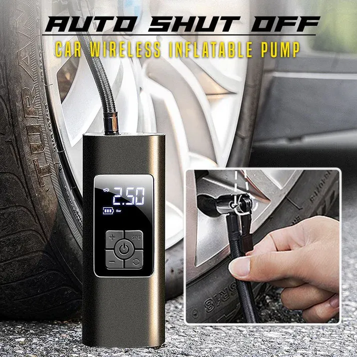 Wireless car inflatable pump