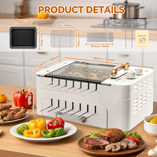 Portable Smokeless BBQ Electric Grill