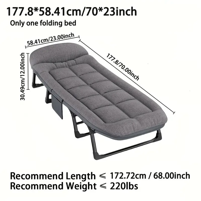 Adjustable Portable Folding Bed