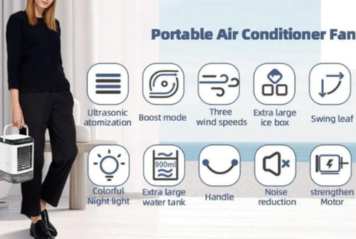 ❄️Portable Mini Silent Ice Mist Air Cooler