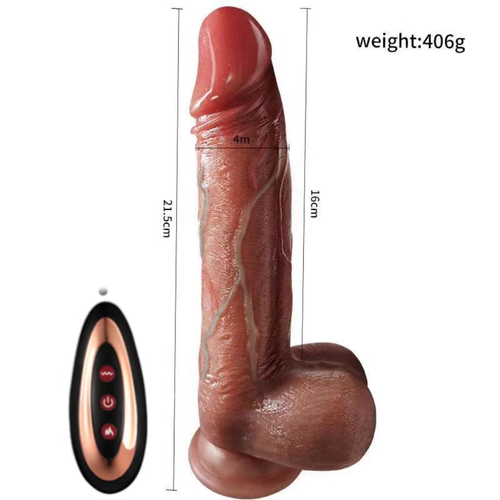 VIP35 220*40mmThrusting Dildos for G Spot Anal Stimulation with 8 Thrusting & 10 Vibration & Heating Mode