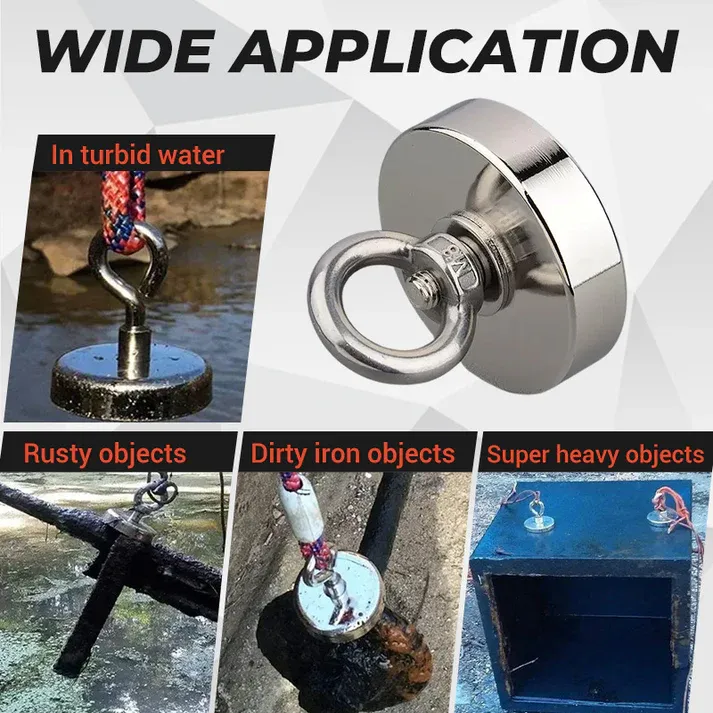 Deep-Water Magnetic Salvage Magnet Set