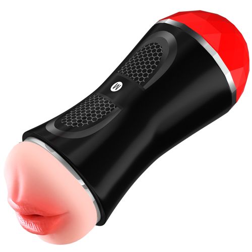 VIP01 2 in 1 Male Masturbator Cup,3D Soft Realistic Blowjob Hand Free Textured Vagina Juicy for Penis Stimulation