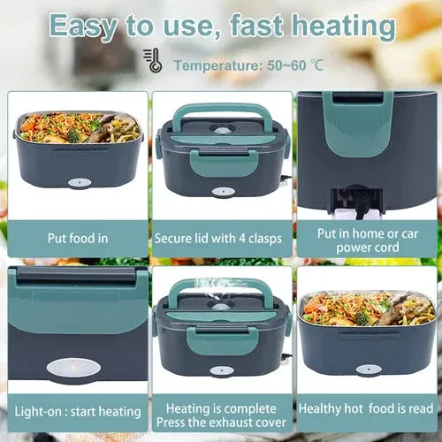 🔥🔥🔥2-in-1 Portable Dual Voltage Electric Lunch Box