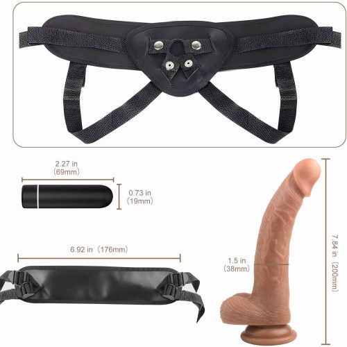 VIP39 Harness Strap-On Vibration Realistic Dildos