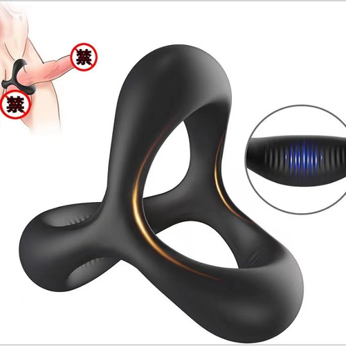VIP16 Men's Sperm Locking Ring Liquid Silicone Penis Ring Elephant Ring Foreskin Resistance Ring Non-vibration Double Set
