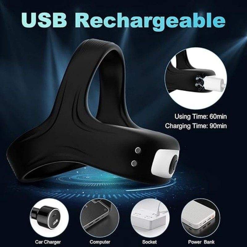 HJ47-10-Mode Vibrating Cock Ring