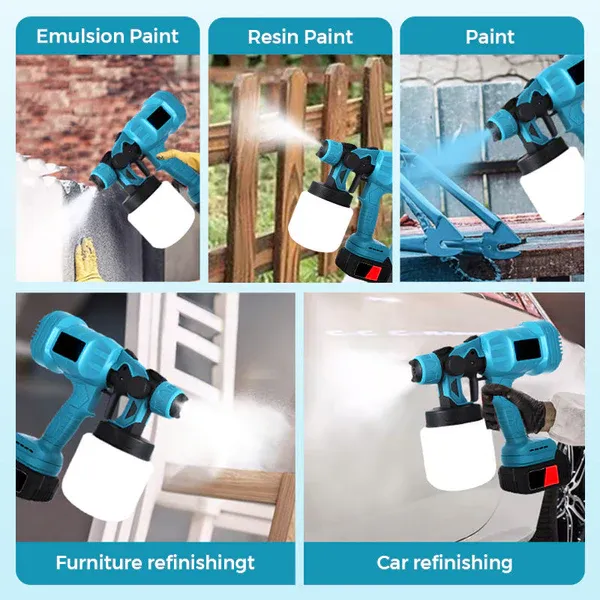 Wireless electric paint sprayer