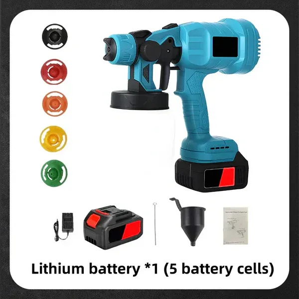 Wireless electric paint sprayer