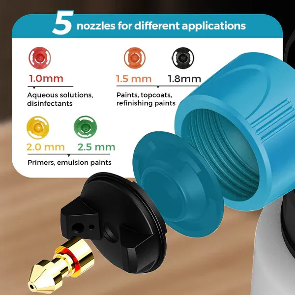 Wireless electric paint sprayer