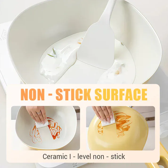 Ceramic Nonstick Frying Pan Skillet with Lid