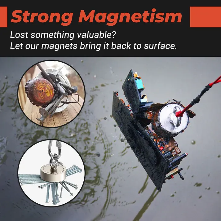 Deep-Water Magnetic Salvage Magnet Set