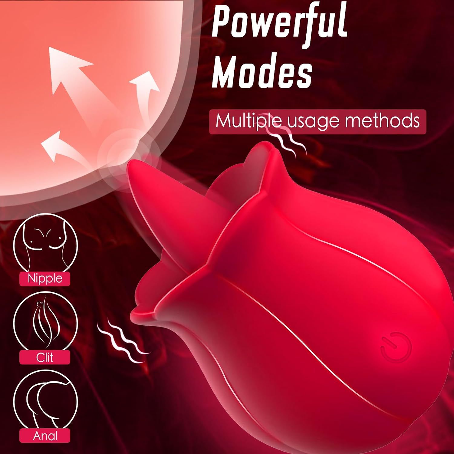 HJ42-Rose Tongue Clitoral Vibrator