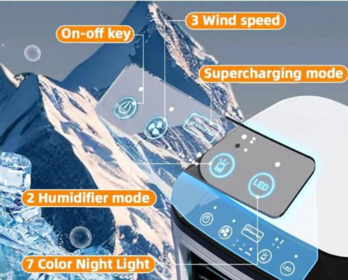 ❄️Portable Mini Silent Ice Mist Air Cooler