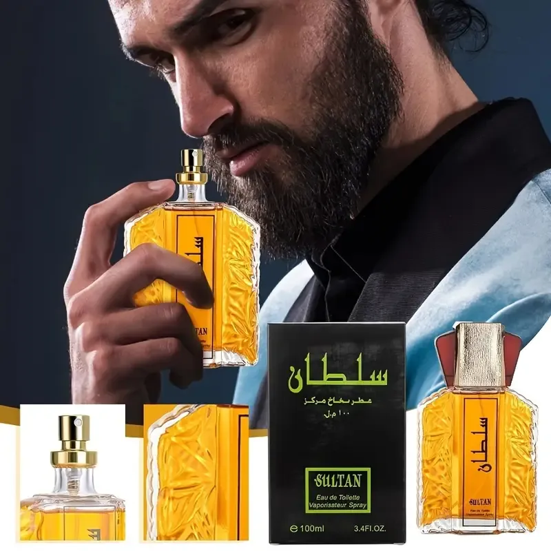 1 Bottle of Premium Perfume  Africa  Men is Perfume  Elegant and Long Lasting Fragrance 100ml 3.4oz Sultan Perfume Spray Arabian Perfume Oil Valentine  Day Perfect Gift for Boyfriend or Husband on Valentine's Day
