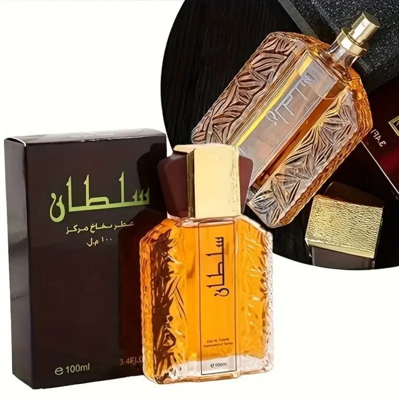1 Bottle of Premium Perfume  Africa  Men is Perfume  Elegant and Long Lasting Fragrance 100ml 3.4oz Sultan Perfume Spray Arabian Perfume Oil Valentine  Day Perfect Gift for Boyfriend or Husband on Valentine's Day