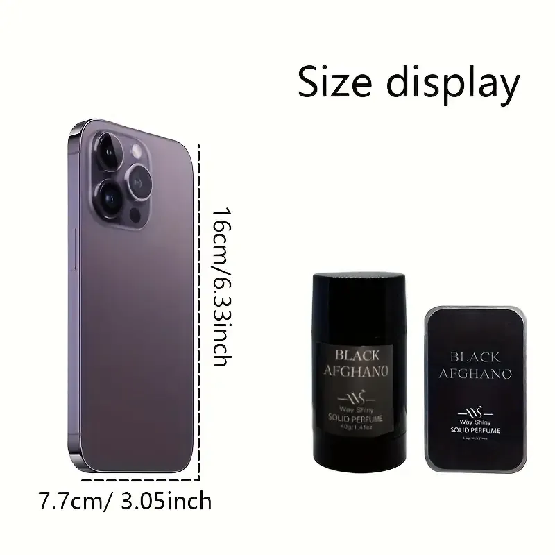 Portable solid perfume for men, natural deodorant solid stick, long-lasting fragrance