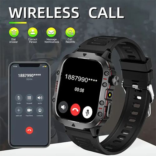 New Durable Smartwatch Men'S Wireless Call Sports Fitness AI Voice Outdoor 100+ Sports Mode Outdoor Smartwatch