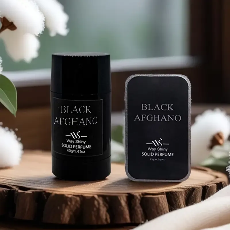 Portable solid perfume for men, natural deodorant solid stick, long-lasting fragrance