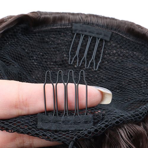 Women's Wig African Wig Ponytail Mesh Pull Rope Curly Ponytail instant roll ponytail