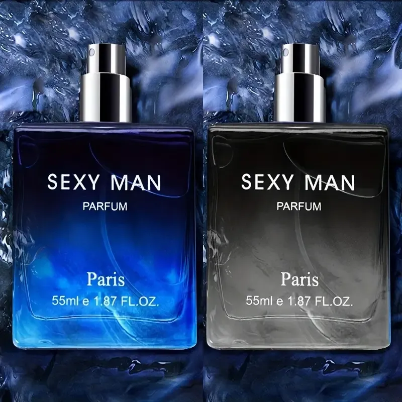 2pcs Luxury Men's Long Lasting Perfume Spray, Sexy Male Woody Fragrance, Portable Eau De Toilette Spray, Suitable for Business, Office Or Travel, Suitable for Birthday Gift, Valentine's Day Gift