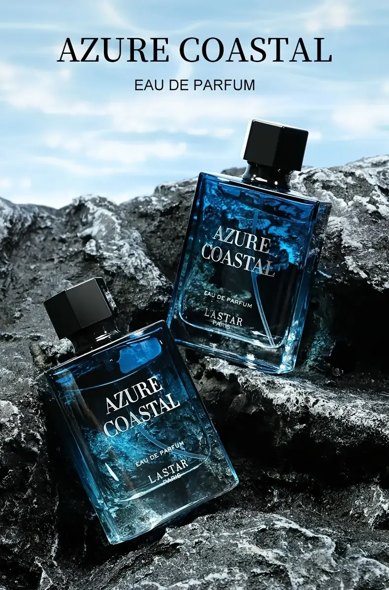 50ML Men's perfume, universal adult deodorant for men and women, fresh citrus and ocean aromas with amber and musk, long-lasting freshness, with gift box packaging for Father's Day, New Year, Valentine's Day gifts