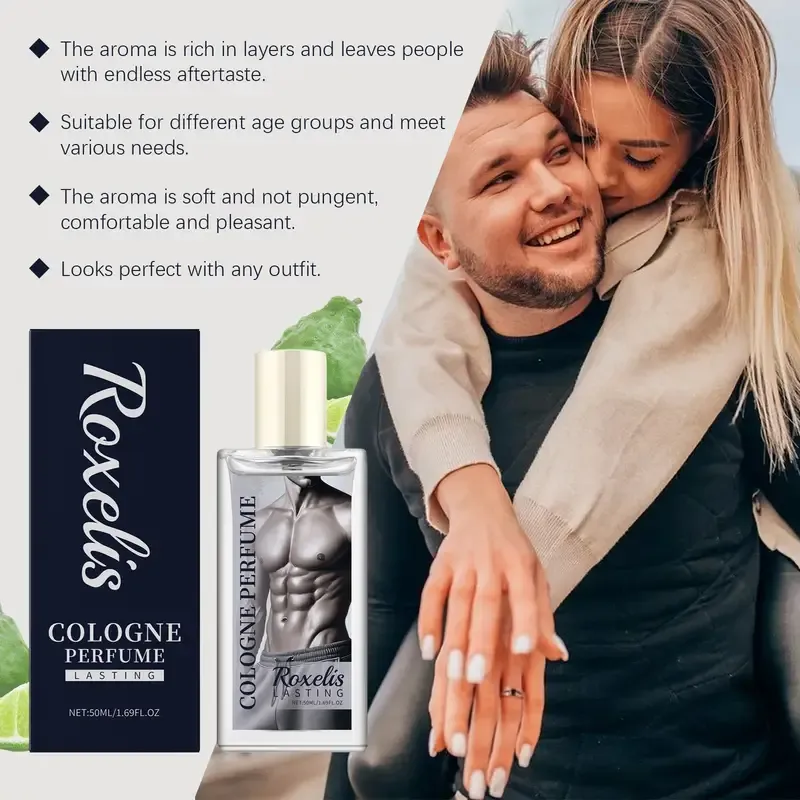 Men's charm perfume lasting and spicy, warm and fresh combination exquisite bottle metal cap design is cost-effective. Suitable for young or mature men to show their charm when they date their girlfriends. Two bottles