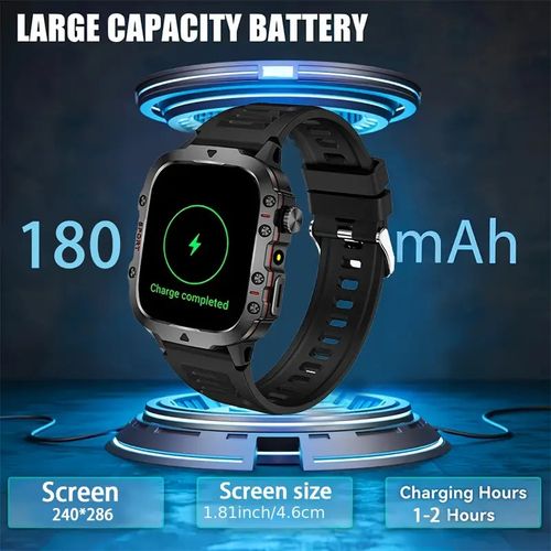 New Durable Smartwatch Men'S Wireless Call Sports Fitness AI Voice Outdoor 100+ Sports Mode Outdoor Smartwatch
