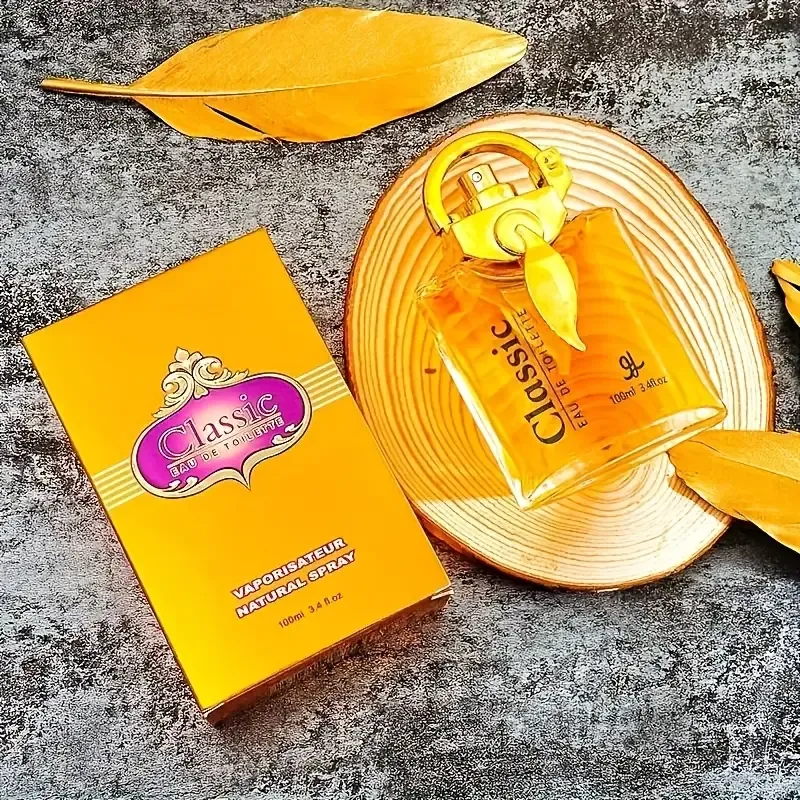Elegant Dubai Men's Perfume, Amber Perfume Spray  100ml 3.4oz Arabic Perfume, Classic Gold Oil, Long-lasting Elegant Scent - Rich, Fresh, Floral - Suitable for everyday use, special occasions and gifts