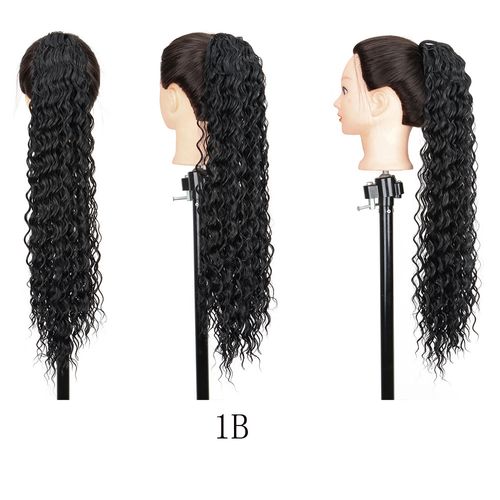 Women's Wig African Wig Ponytail Mesh Pull Rope Curly Ponytail instant roll ponytail