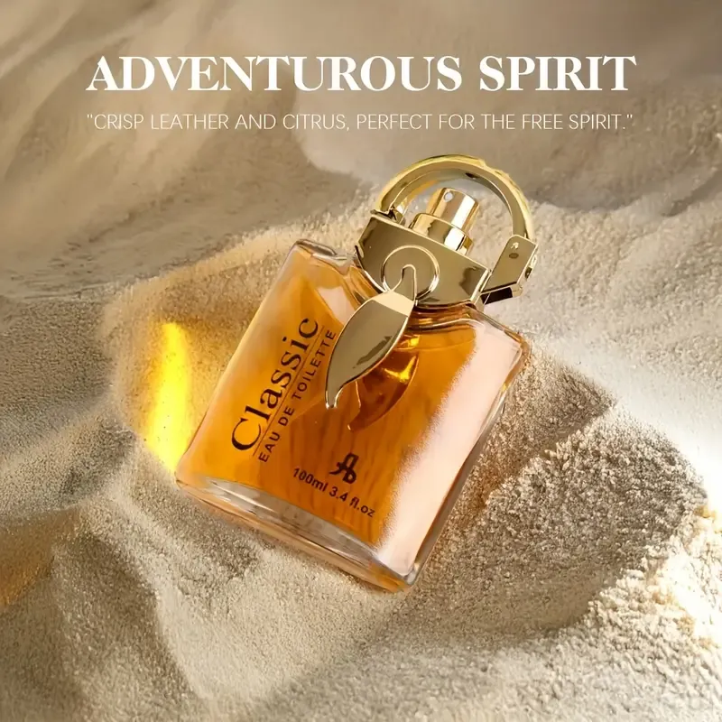 Elegant Dubai Men's Perfume, Amber Perfume Spray  100ml 3.4oz Arabic Perfume, Classic Gold Oil, Long-lasting Elegant Scent - Rich, Fresh, Floral - Suitable for everyday use, special occasions and gifts