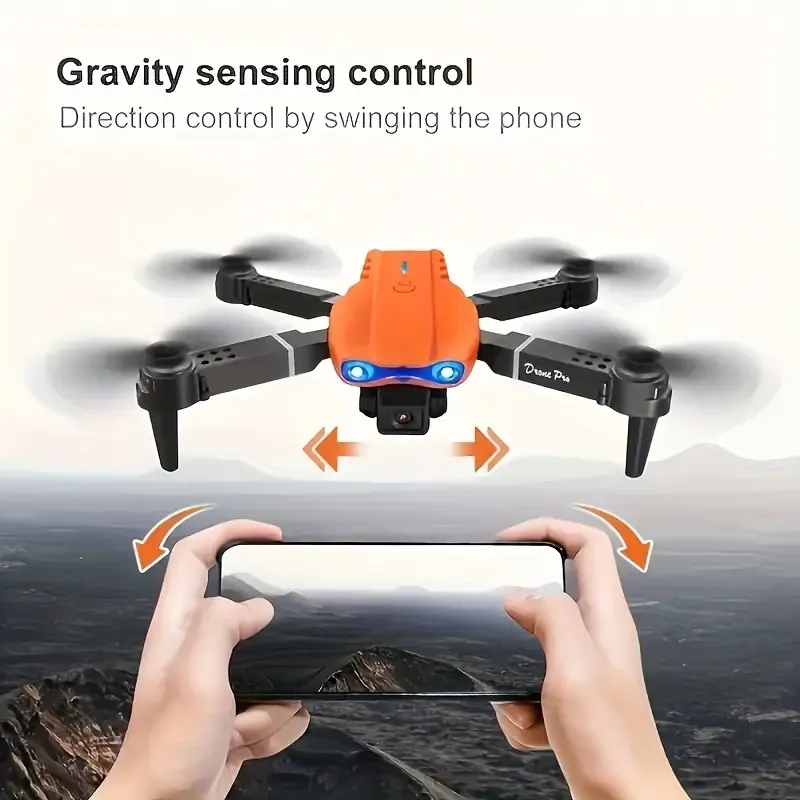 The new professional remote-controlled toy drone, equipped with dual cameras and dual folding remote controls, is the best choice for holiday gifts for children and their loved ones