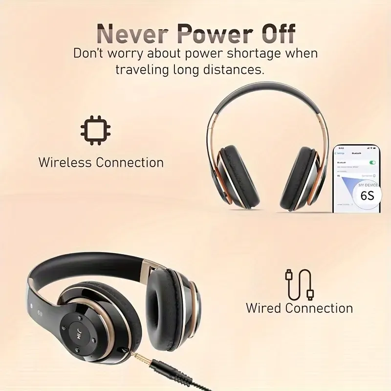 Over-ear wireless headphones,运动耳机 6S 无线耳机