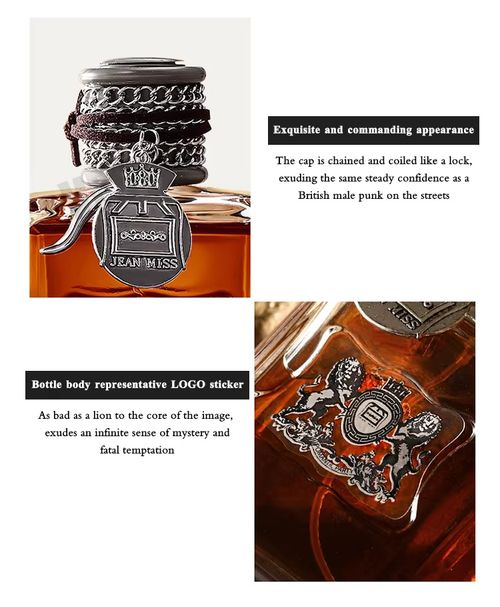 Elegant 100ml men's strong perfume spray Natural musk Wooden perfume Long lasting fragrance Suitable for dates