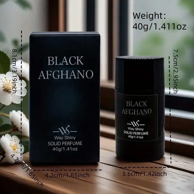 Portable solid perfume for men, natural deodorant solid stick, long-lasting fragrance